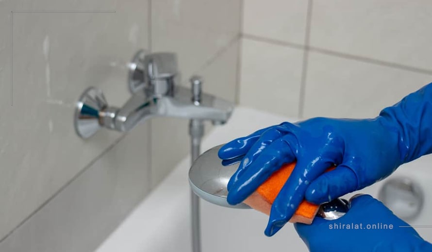 سرکه سفید برای تمیز کردن شیرآلات رسوب گرفته