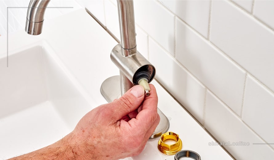 نحوه تعمیر نشتی شیر سینک ظرفشویی